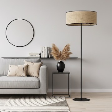 Lattiavalaisin ECO 1xE27/15W/230V beige/rottinki
