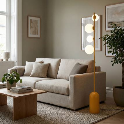 Lattiavalaisin ETNO 4xG9/8W/230V, oranssi