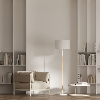 Lattiavalaisin FOGO 2xE27/15W/230V valkoinen/beige