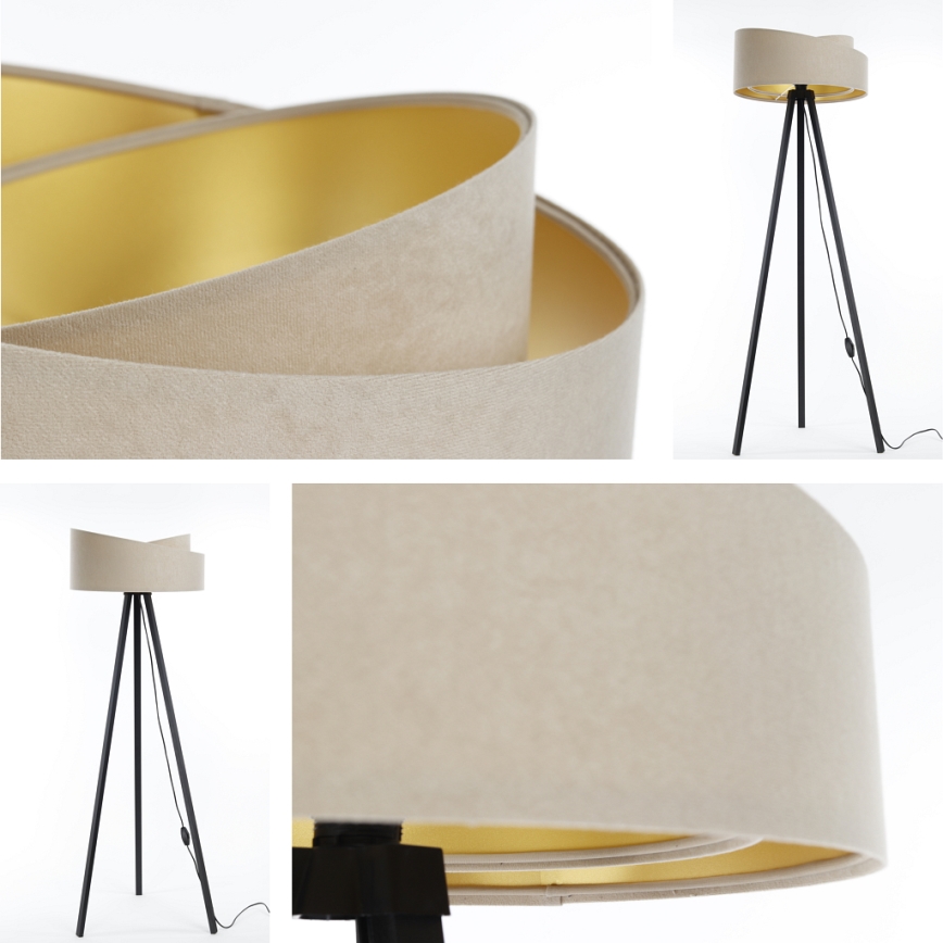 Lattiavalaisin GALAXY 1xE27/60W/230V beige/wenge