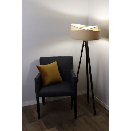Lattiavalaisin GALAXY 1xE27/60W/230V beige/wenge