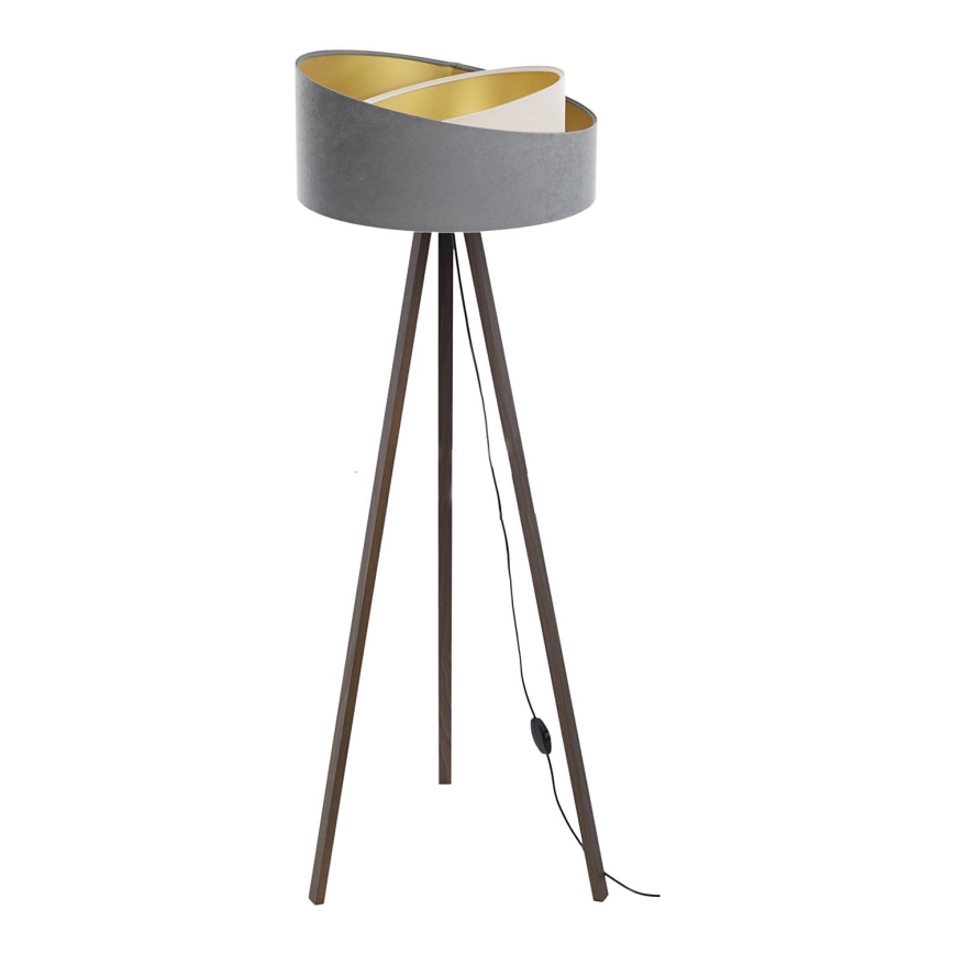 Lattiavalaisin GALAXY 1xE27/60W/230V harmaa/ruskea