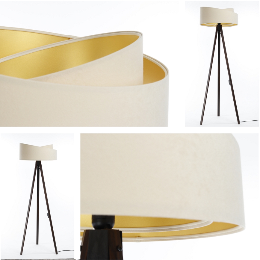 Lattiavalaisin GALAXY 1xE27/60W/230V kerma/wenge