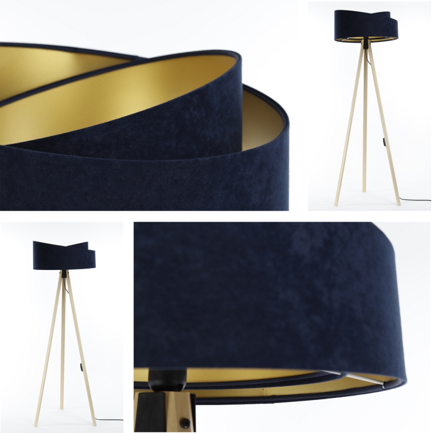 Lattiavalaisin GALAXY 1xE27/60W/230V sininen/beige