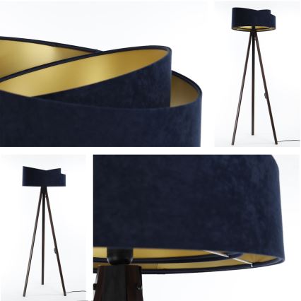 Lattiavalaisin GALAXY 1xE27/60W/230V sininen/wenge