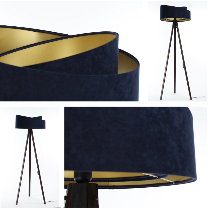 Lattiavalaisin GALAXY 1xE27/60W/230V sininen/wenge