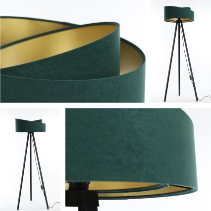 Lattiavalaisin GALAXY 1xE27/60W/230V vihreä/wenge