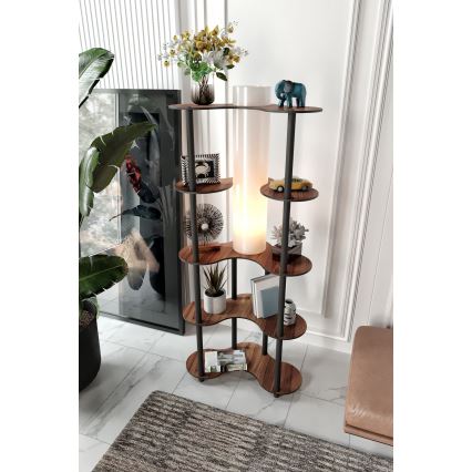 Lattiavalaisin hyllyillä 1xE27/40W/230V 150 cm musta/ruskea