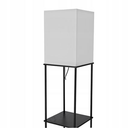 Lattiavalaisin hyllyillä 1xE27/40W/230V musta/valkoinen