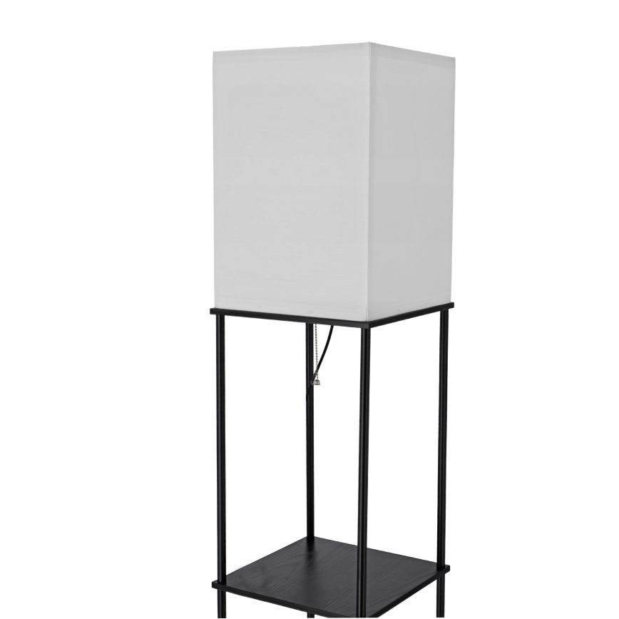 Lattiavalaisin hyllyillä 1xE27/40W/230V musta/valkoinen