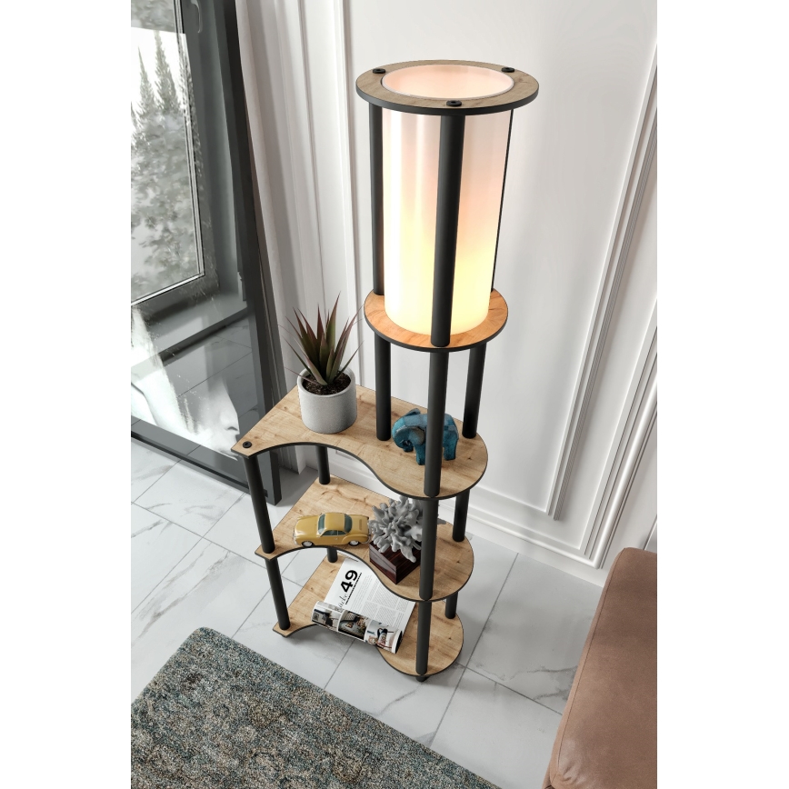 Lattiavalaisin hyllyillä NOTO 1xE27/40W/230V beige/musta