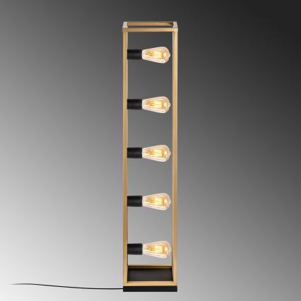 Lattiavalaisin KAFES 5xE27/40W/230V kultainen