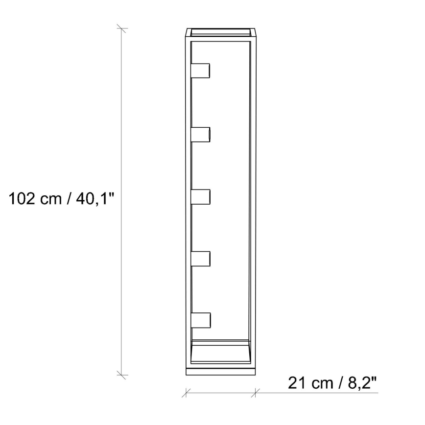 Lattiavalaisin KAFES 5xE27/40W/230V kultainen