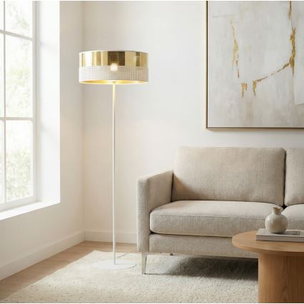 Lattiavalaisin LUX 1xE27/15W/230V valkoinen/kultainen