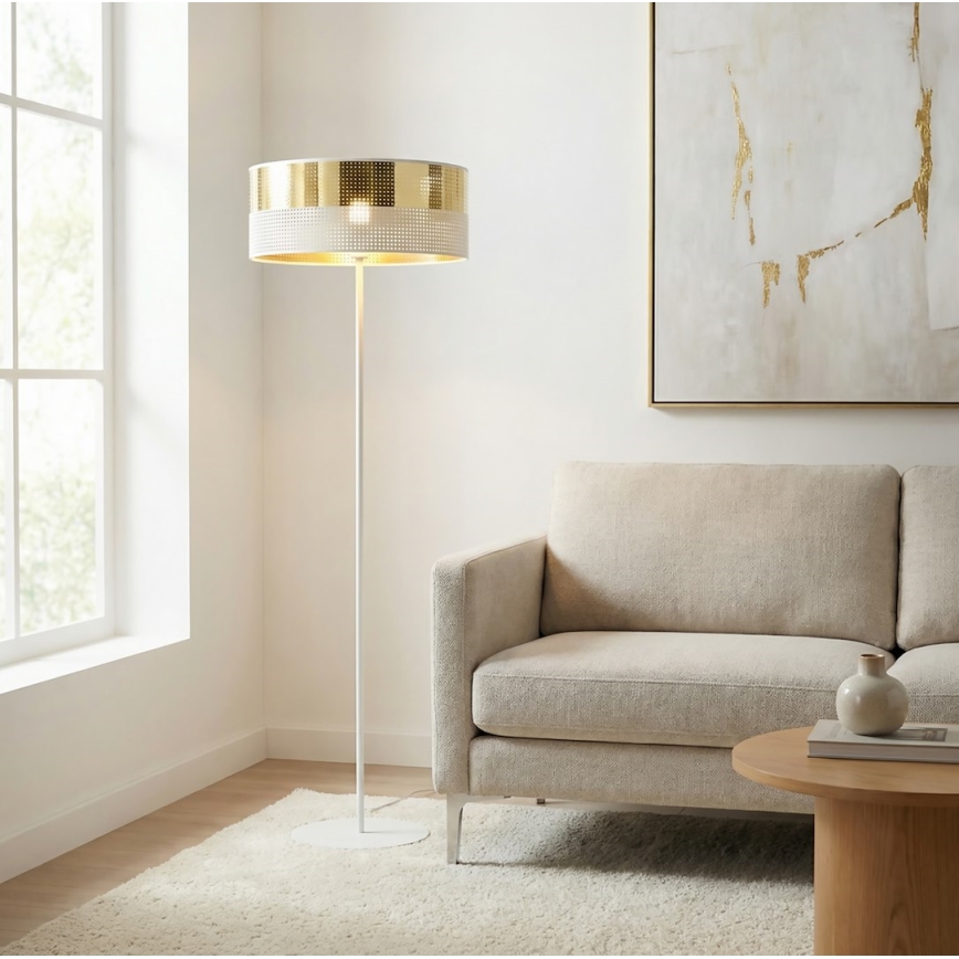Lattiavalaisin LUX 1xE27/15W/230V valkoinen/kultainen