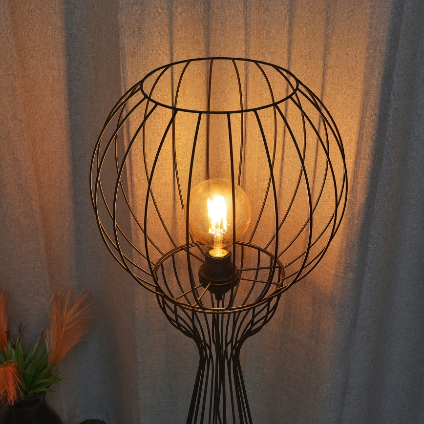 Lattiavalaisin MERCURE 1xE27/15W/230V musta