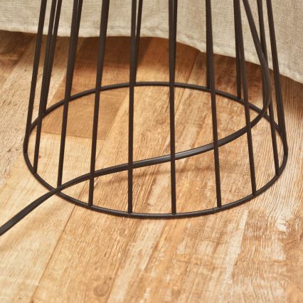 Lattiavalaisin MERCURE 1xE27/15W/230V musta