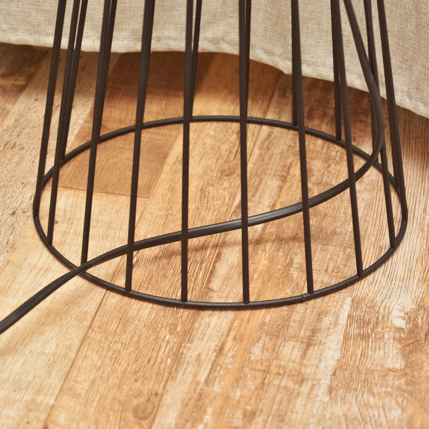 Lattiavalaisin MERCURE 1xE27/15W/230V musta