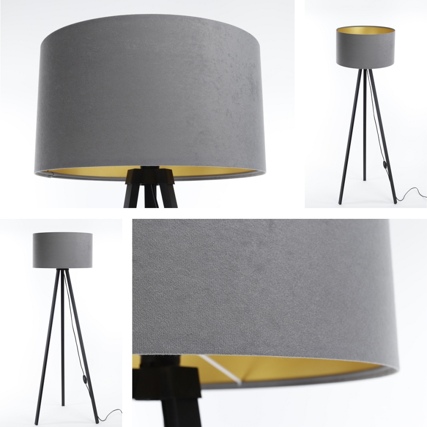 Lattiavalaisin STANDART 1xE27/60W/230V harmaa/wenge