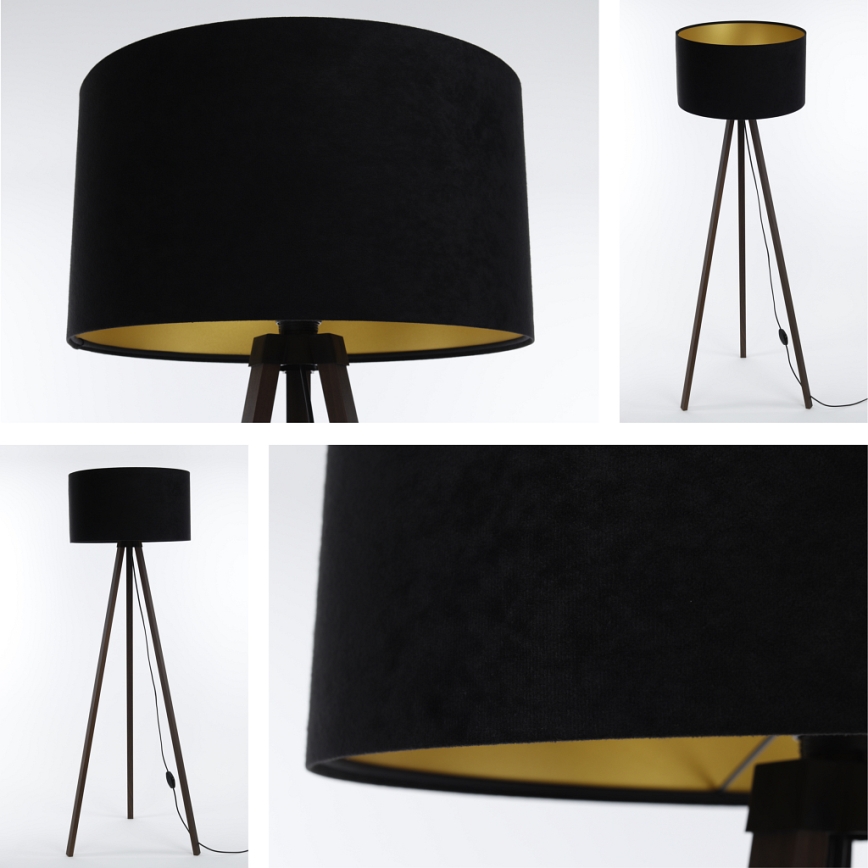 Lattiavalaisin STANDART 1xE27/60W/230V musta/ruskea