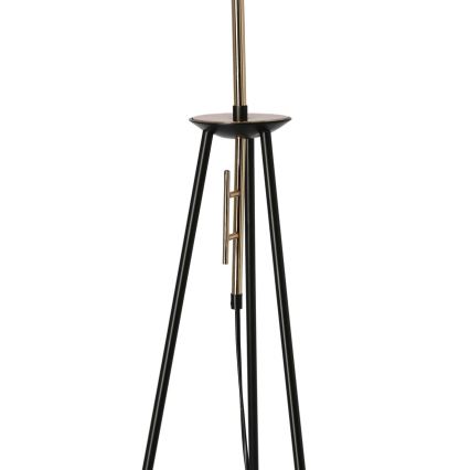 Lattiavalaisin TAFLO 1xE27/60W/230V valkoinen/musta/kulta