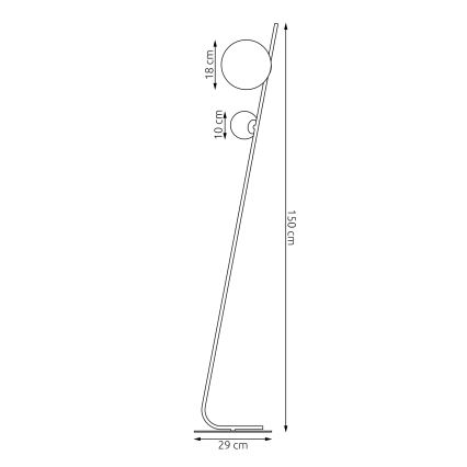 Lattiavalaisin TATU 2xG9/8W/230V beige