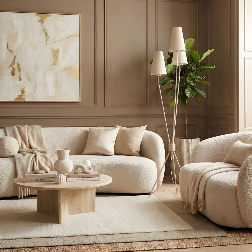 Lattiavalaisin TREFOT 3xE14/15W/230V beige