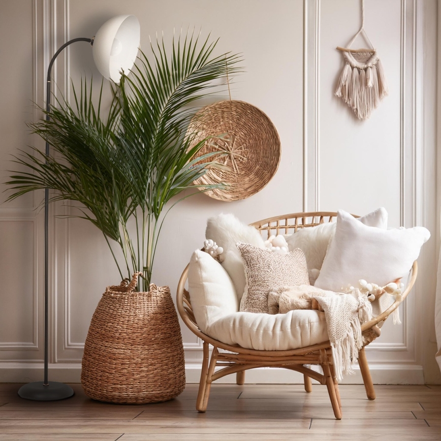 Lattiavalaisin ZACK 1xE27/15W/230V musta