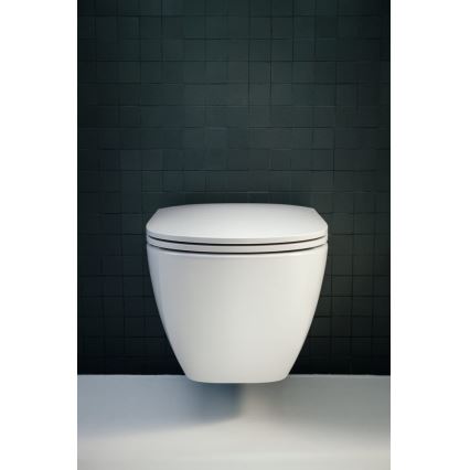 LAUFEN H8200804000001 - Seinään asennettava WC-istuin LUA keraaminen/valkoinen