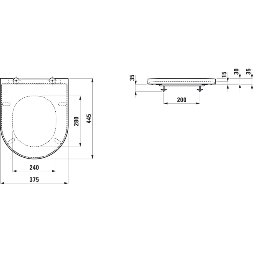 LAUFEN H8913330000001 - WC-istuimen kansi SoftClose KARTELL duroplasti/valkoinen
