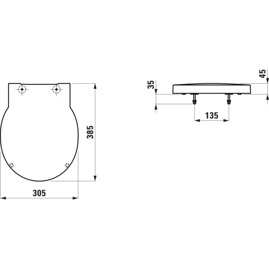 LAUFEN H8942827160001 - Urinaalin kansi SoftClose VAL, duroplast, mattamusta