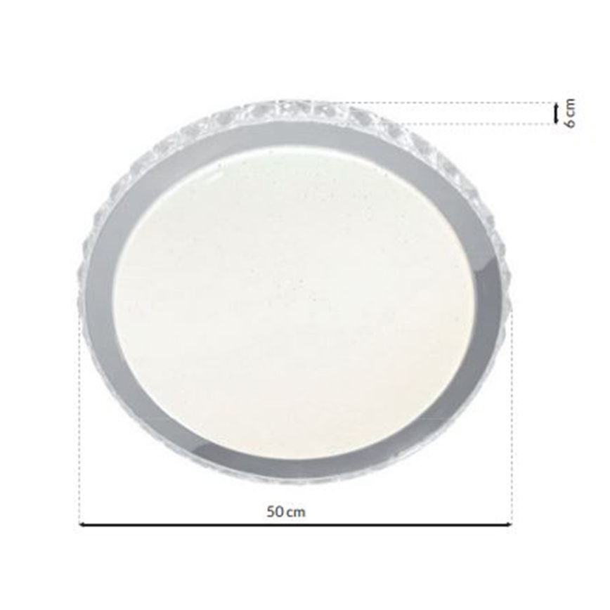 LAYLA LED-himmennettävä kattovalaisin kaukosäätimellä LED/66W/230V