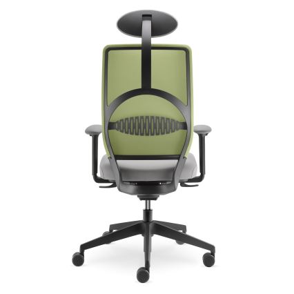 LD Seating - Toimistotuoli pääntuen kanssa ARCUS harmaa/vihreä