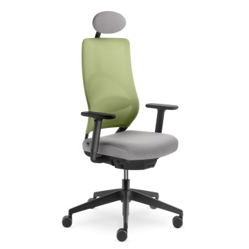 LD Seating - Toimistotuoli pääntuen kanssa ARCUS harmaa/vihreä