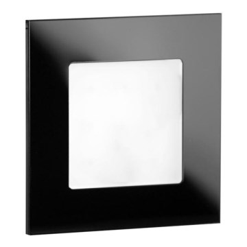 LDST AN-01-CB-BC9 - LED-porrasvalaisin ANGEL 9xLED/1,2W/230V kiiltävä musta 3500K