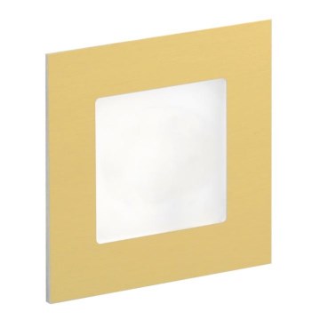 LDST AN-01-SZ-BC9 - LED-porrasvalaisin ANGEL 9xLED/1,2W/230V kulta 3500K