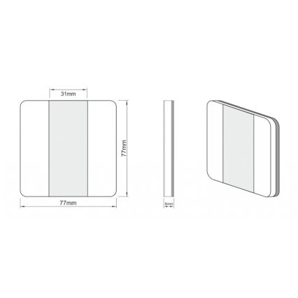 LDST DU-01-SC-BZ10 - Portaikon valo DUO 10xLED/1,2W/230V