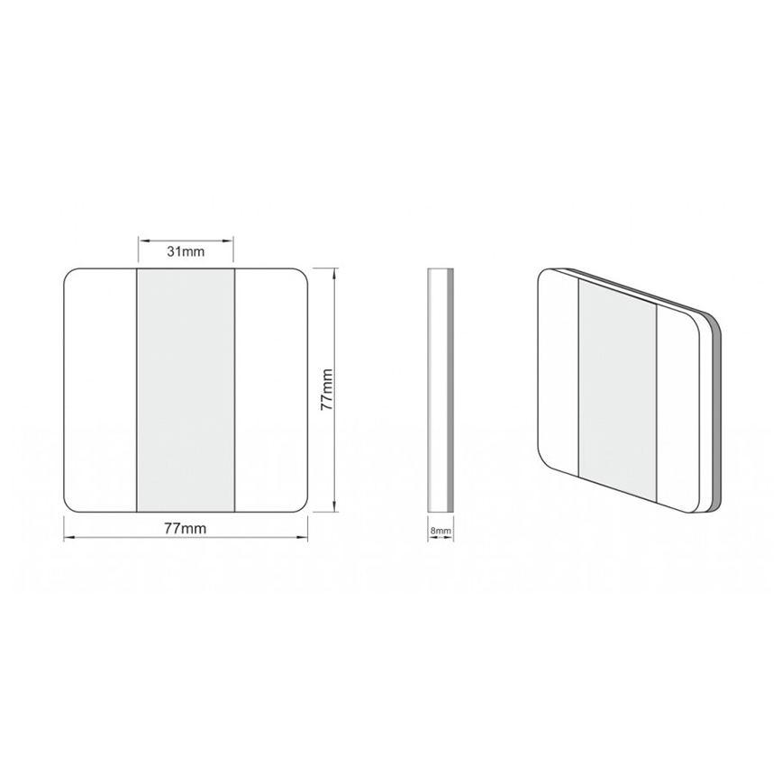 LDST DU-01-SS-BC10 - Portaikkojen valaistus DUO 10xLED/1,2W/230V