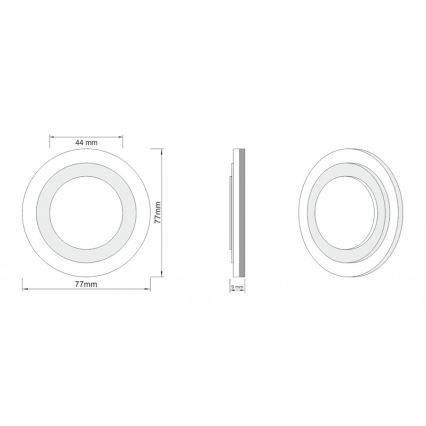 LDST LI-01-SS-BC8 - Portaikkojen valaistus LILI 8xLED/1,2W/230V