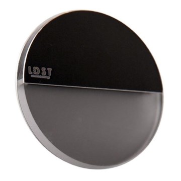 LDST RO-01-CB-BZ4 - LED-portaikkovalaisin ROBIN 4xLED / 1,2W / 230V kiiltävä musta 6500K