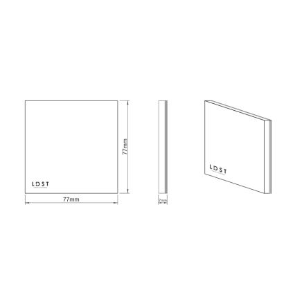 LDST SI-01-L-BC8 - Portaikkojen valaistus SILVER 8xLED/1,2W/230V