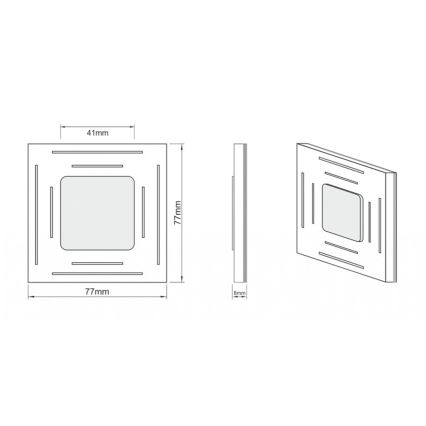 LDST SP-01-SC-BC8 - Portaikkojen valaistus SPACE 8xLED/1,2W/230V