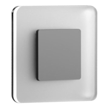 LDST SW-01-CB-BZ8 - LED-porrasvalaisin SWIFT 8xLED/1,2W/230V kiiltävä musta 6500K