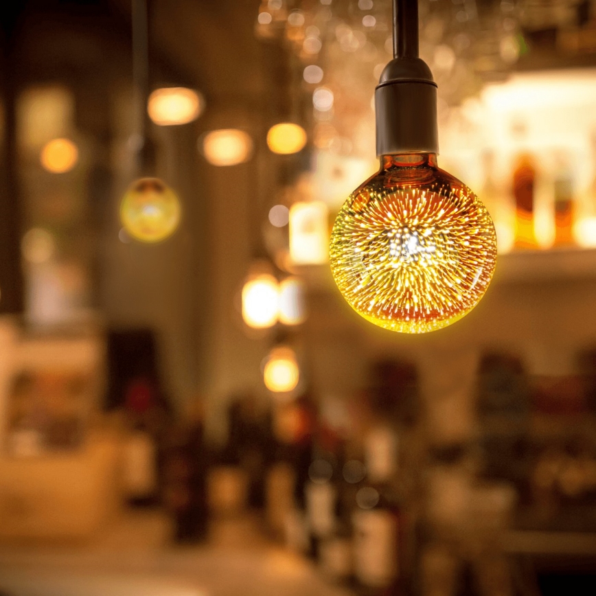 LED 3D Koristeellinen lamppu E27/2W/230V - Aigostar