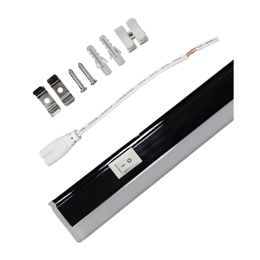 LED-alakaappivalaisin TUBE LED/18W/230V 120 cm musta