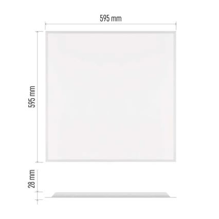 LED alaslaskupaneeli DIXXO LED/36W/230V 4000K 60x60 cm valkoinen