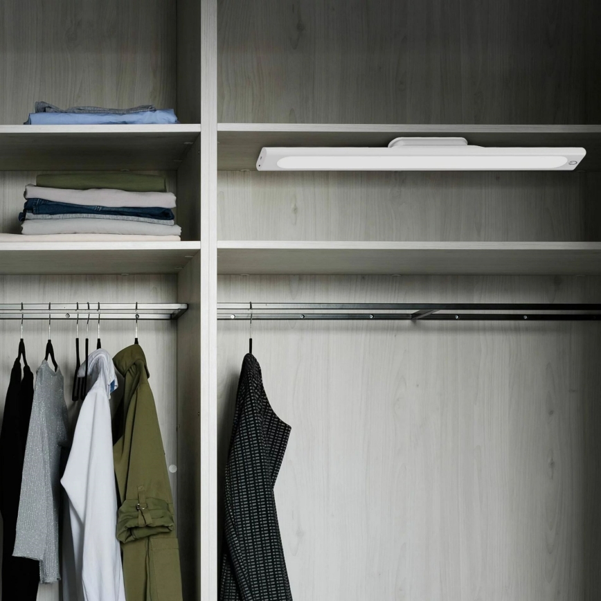 LED-alasvalaisin kosketusohjauksella, magneettikiinnitys, LED/2,5W/5V USB, 2700/4000/6500K, 1200 mAh, 35 cm, valkoinen