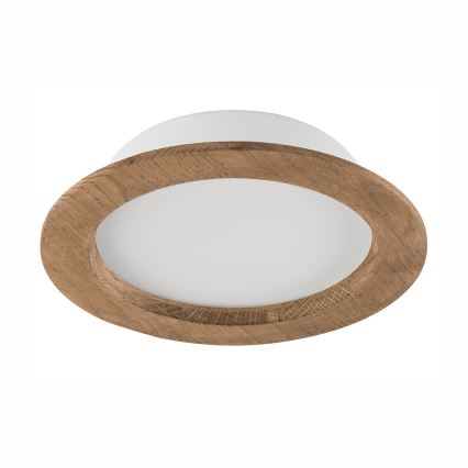LED Kattovalaisin WOODY SPOT LED/16,5W/230V 4000K pähkinä Ø 18,5 cm