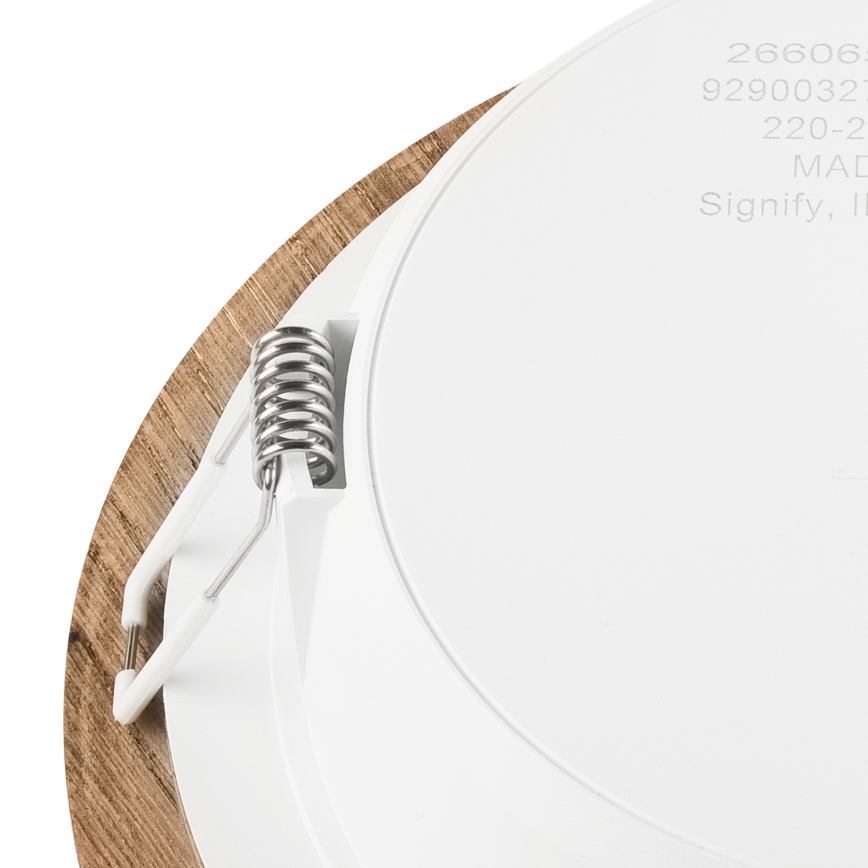 LED Kattovalaisin WOODY SPOT LED/16,5W/230V 4000K pähkinä Ø 18,5 cm