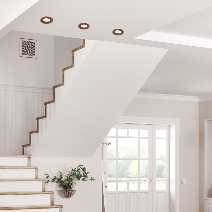 LED Kattovalaisin WOODY SPOT LED/5,5W/230V 4000K kirsikka ? 10 cm